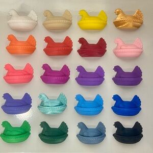 Set of 6 Hen on Nest Magnets